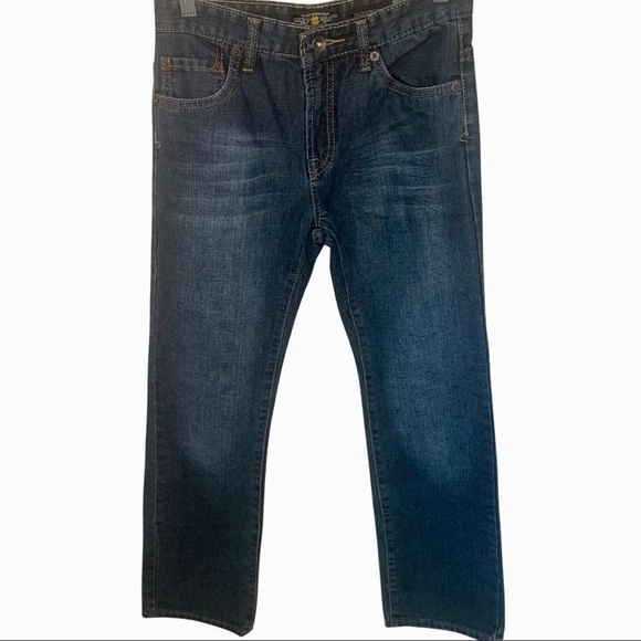 LUCKY BRAND Billy Straight Jeans Midrise Blue Denim Size 16 Style YD0038 - Picture 4 of 16